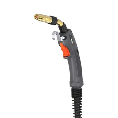 PARKER TORCHOLOGY Bernard Style MIG Gun, 200A, .030" to .045", 15', Lincoln Connection with Gas Side Hose P4E215L